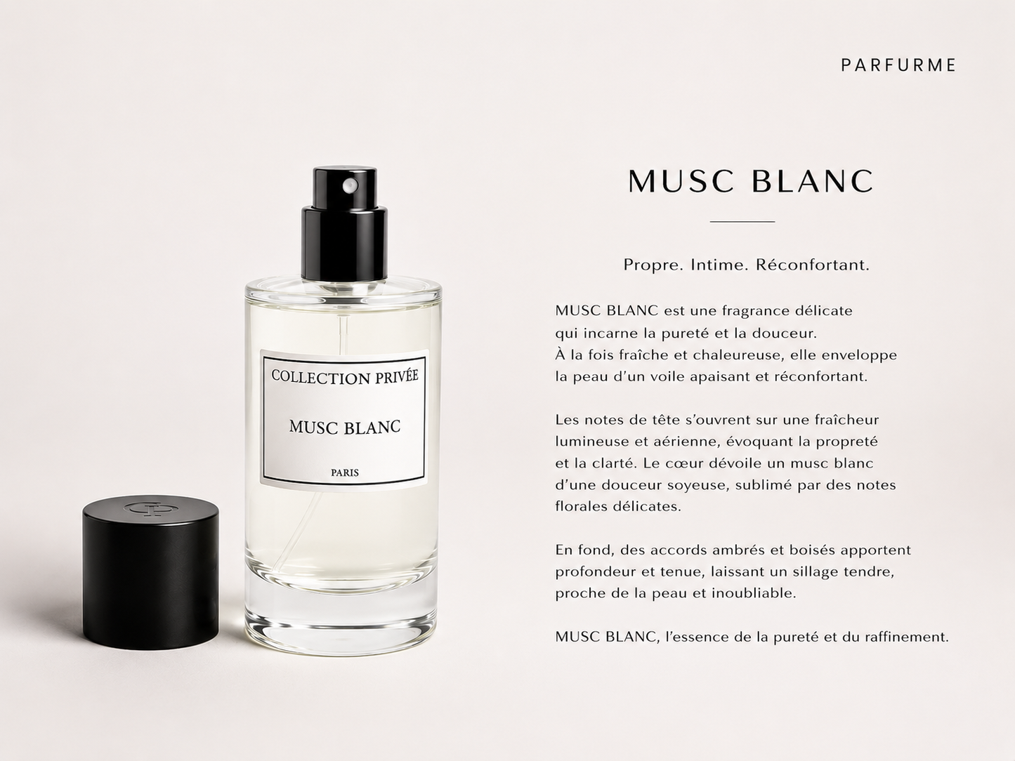 LE MUSC BLANC - Parfum Mixte